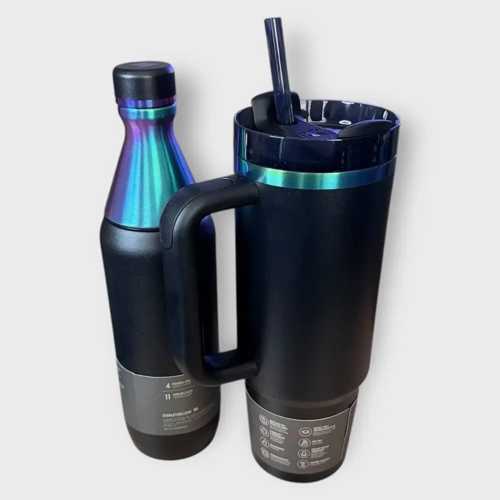Stanley Black Chroma 20 oz All Day Slim Bottle /30 oz Quencher H2O Tumbler (a) - Picture 6 of 10